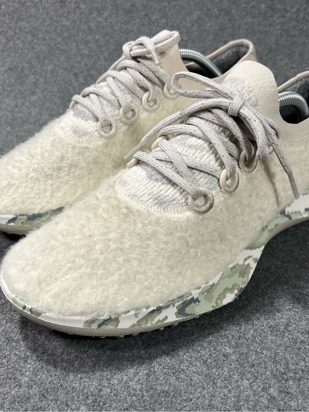 Allbirds Wool Dasher 2 Fluff Mens Size 10.5 Natural White Running Shoes Sneakers